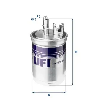 2440900 Паливний фільтр UFI підбір по vin на Brocar