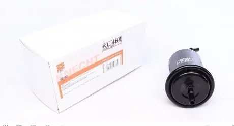 KL488 Фільтр паливний Geely Emgrand 7 1.8 09-/Kia Rio/Rio II 1.3-1.6 00- (h-185mm) MAHLE / KNECHT підбір по vin на Brocar