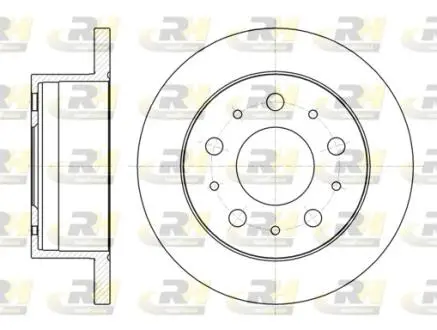 6105600 Диск тормозной (задний) Citroen Jumper/Fiat Ducato/Peugeot Boxer 06- (279.7x16) ROADHOUSE підбір по vin на Brocar