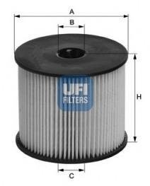 2605400 Топливный фильтр UFI подбор по vin на Brocar