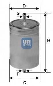 3158300 Паливний фільтр UFI підбір по vin на Brocar