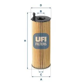 2516800 Фільтр масляний UFI підбір по vin на Brocar