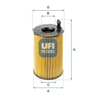 2514100 Масляний фільтр UFI підбір по vin на Brocar