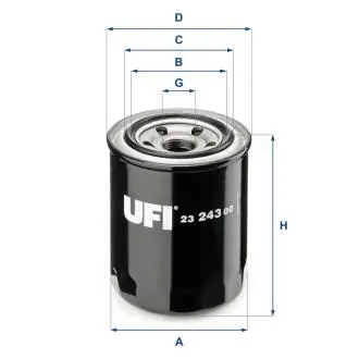 2324300 Масляный фильтр UFI підбір по vin на Brocar