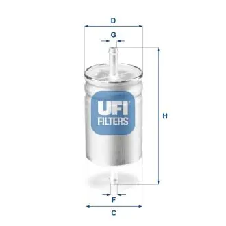 3161100 Паливний фільтр UFI підбір по vin на Brocar