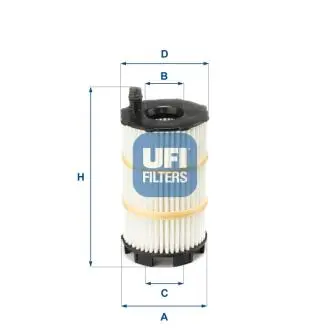 2514300 Масляный фильтр UFI подбор по vin на Brocar