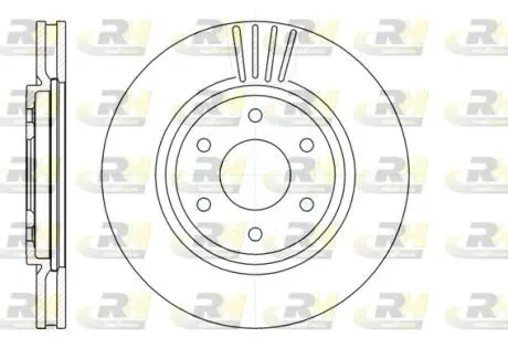 6103710 Тормозной диск ROADHOUSE підбір по vin на Brocar