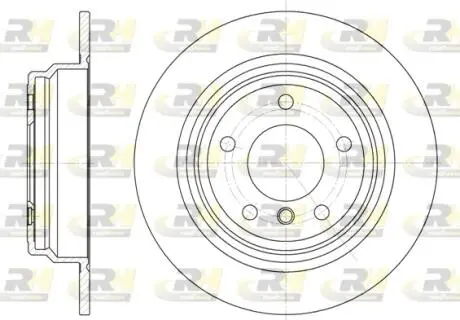 655400 Диск тормозной (задний) BMW 5 (E39) 95-03 (298x10) ROADHOUSE подбор по vin на Brocar