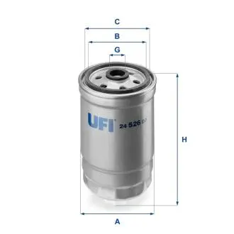 2452600 Паливний фільтр UFI підбір по vin на Brocar