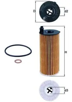 OX8131D Масляный фильтр MAHLE / KNECHT подбор по vin на Brocar