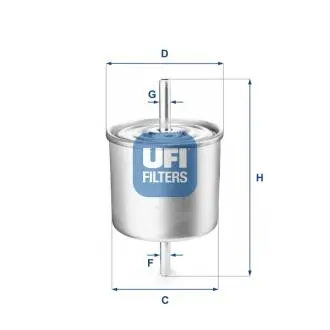 3151400 Паливний фільтр UFI підбір по vin на Brocar