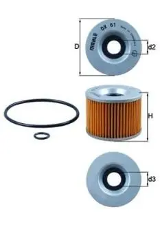 OX61D Масляный фильтр MAHLE / KNECHT підбір по vin на Brocar