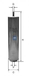 3185100 Топливный фильтр UFI підбір по vin на Brocar