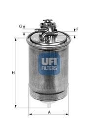 2440000 Топливный фильтр UFI подбор по vin на Brocar