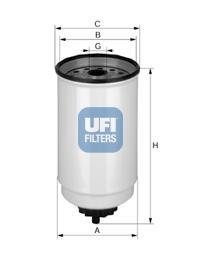 2437100 Топливный фильтр UFI підбір по vin на Brocar