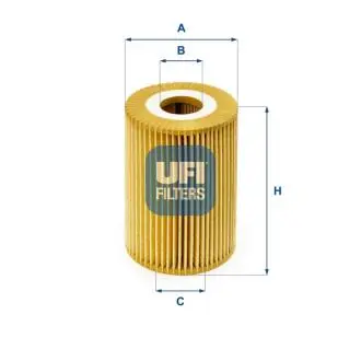 2502600 Масляний фільтр UFI підбір по vin на Brocar