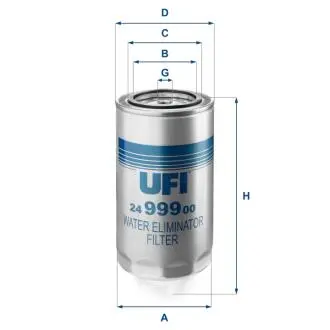 2499900 Паливний фільтр UFI підбір по vin на Brocar