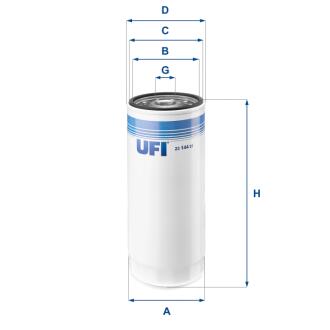 2314401 Масляный фильтр UFI підбір по vin на Brocar