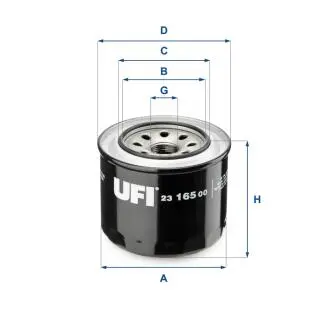 2316500 Масляний фільтр UFI підбір по vin на Brocar