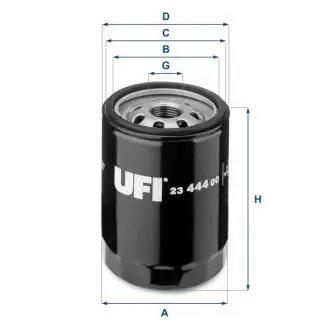 2344400 Масляний фільтр UFI підбір по vin на Brocar