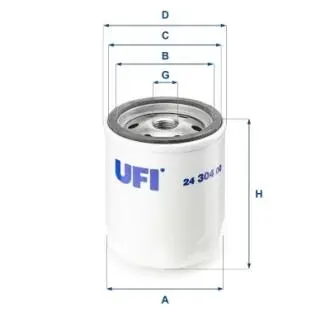 2430400 Паливний фільтр UFI підбір по vin на Brocar
