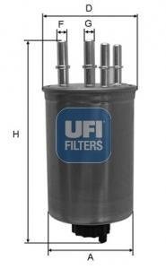 2413000 Топливный фильтр UFI підбір по vin на Brocar