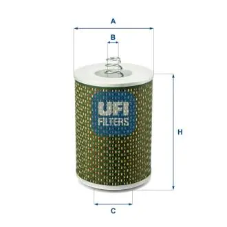 2550500 Масляний фільтр UFI підбір по vin на Brocar
