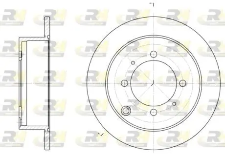 683800 Гальмівний диск ROADHOUSE підбір по vin на Brocar