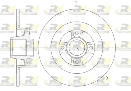 6104700 Тормозной диск ROADHOUSE підбір по vin на Brocar