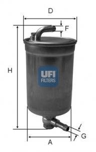 2407200 Топливный фильтр UFI подбор по vin на Brocar