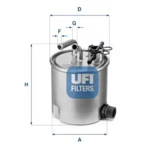 5539400 Паливний фільтр UFI підбір по vin на Brocar