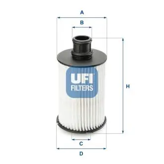2507302 Фільтр масла UFI підбір по vin на Brocar