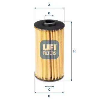 2503800 Масляный фильтр UFI подбор по vin на Brocar