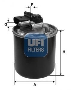 2414800 Топливный фильтр UFI подбор по vin на Brocar