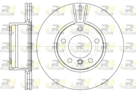 651410 Диск тормозной (передний) BMW 5 (E39) 95-04 (296x22) ROADHOUSE подбор по vin на Brocar