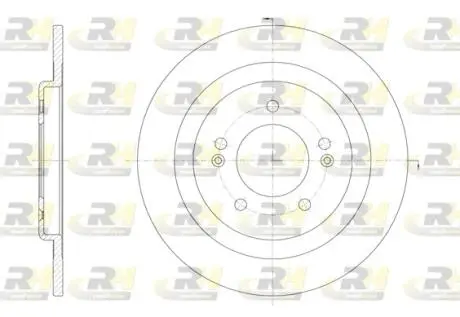 6143800 Тормозной диск ROADHOUSE підбір по vin на Brocar