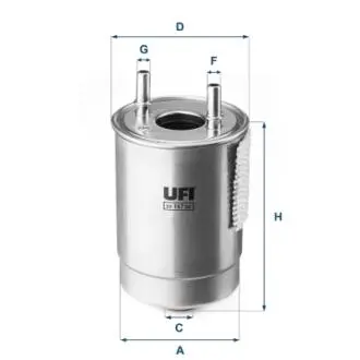2414700 Топливный фильтр UFI підбір по vin на Brocar