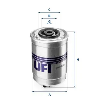 2440100 Паливний фільтр UFI підбір по vin на Brocar