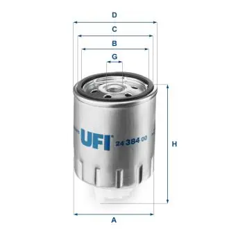 2438400 Паливний фільтр UFI підбір по vin на Brocar