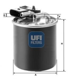 2415000 Топливный фильтр UFI підбір по vin на Brocar