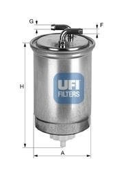 2436500 Топливный фильтр UFI подбор по vin на Brocar
