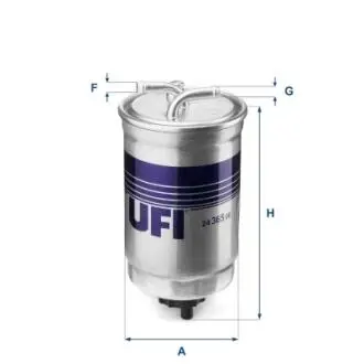2436500 Топливный фильтр UFI подбор по vin на Brocar
