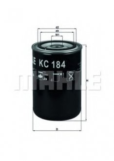 KC184 Паливний фільтр MAHLE / KNECHT підбір по vin на Brocar