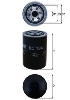 KC184 Паливний фільтр MAHLE / KNECHT підбір по vin на Brocar