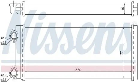 71928 Радіатор салону NISSENS підбір по vin на Brocar
