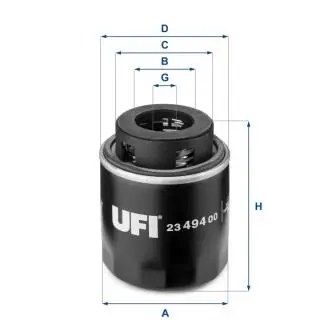 2349400 Масляный фильтр UFI подбор по vin на Brocar