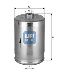 3174800 Топливный фильтр UFI підбір по vin на Brocar