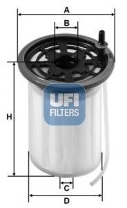 2607900 Топливный фильтр UFI підбір по vin на Brocar