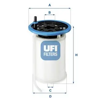 2607900 Топливный фильтр UFI підбір по vin на Brocar