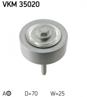 VKM35020 Натяжний ролик, поліклинового ременя (Вир-во SKF) SKF підбір по vin на Brocar